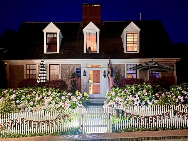 54 Commercial St Unit 3, 4, 5, 6, Provincetown, MA 02657 - cape cod-style house featuring a chimney and fence private yard