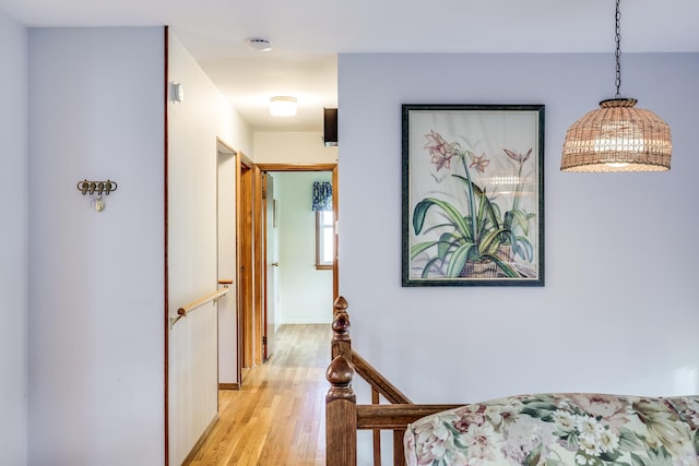 hallway featuring light hardwood / wood-style flooring