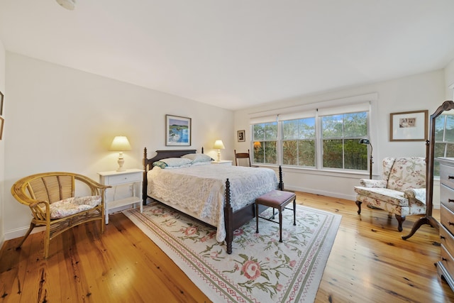 bedroom featuring hardwood / wood-style flooring