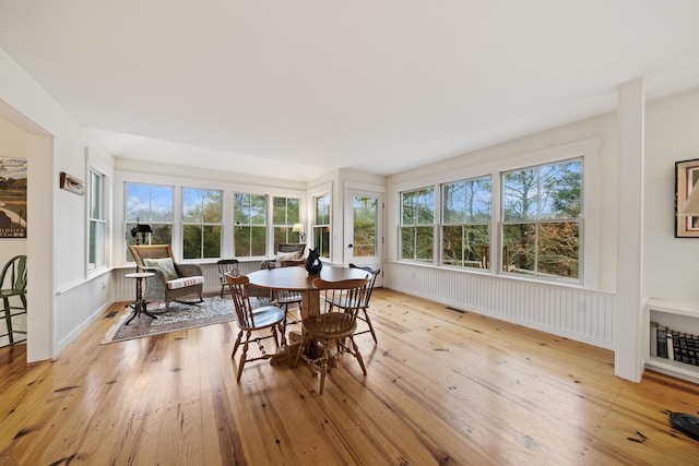 view of sunroom