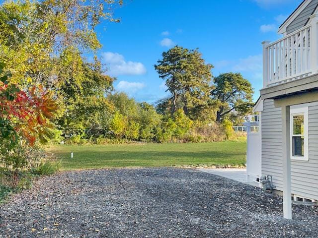 38 Mill St, Dennis Port, MA 02639 - view of yard with a balcony