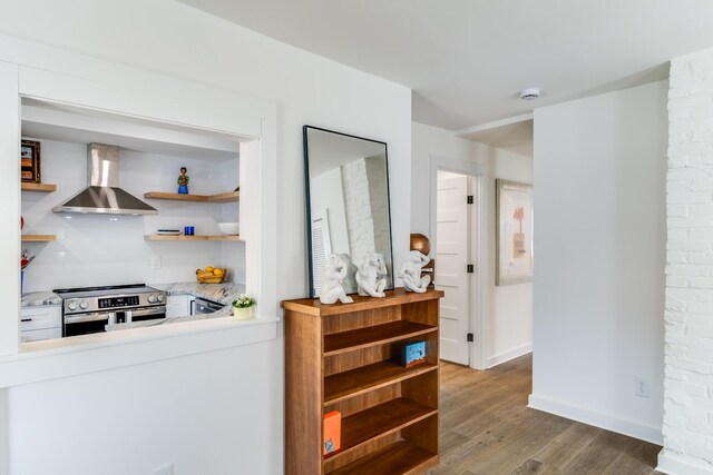 36 Pearl St Unit 2, Provincetown, MA 02657 - hallway featuring wood finished floors and baseboards
