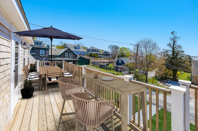 36 Pearl St Unit 2, Provincetown, MA 02657 - wooden deck with a residential view