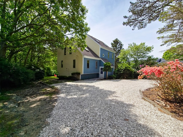 30 Norris Path, Teaticket, MA 02536 - back of house featuring gravel driveway