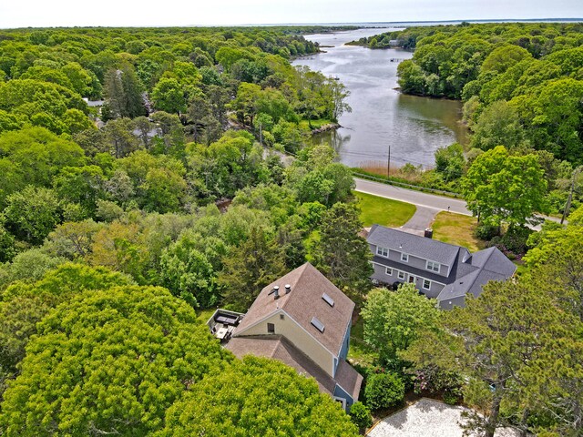 30 Norris Path, Teaticket, MA 02536 - drone / aerial view of a large body of water and a forest