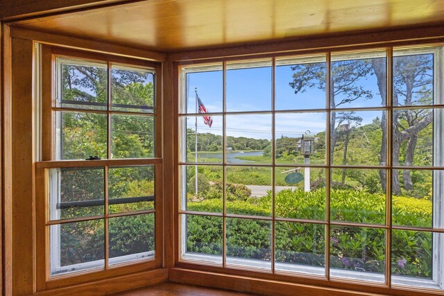 doorway to outside with plenty of natural light