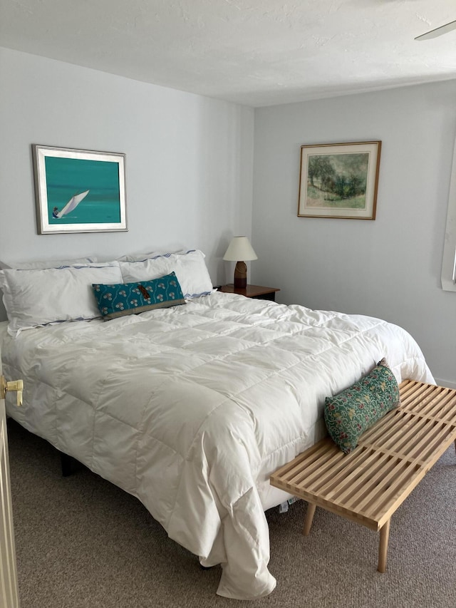 bedroom with carpet flooring