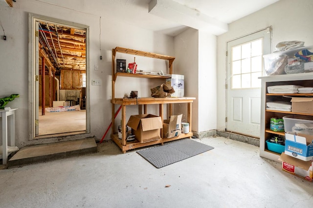 misc room featuring concrete flooring