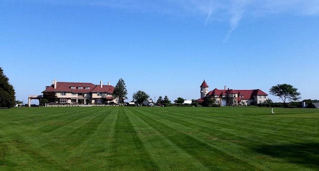 view of home's community featuring a yard