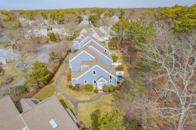 bird's eye view featuring a residential view