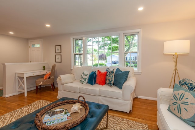 40 Highland Dr, Centerville, MA 02632 - living room with healthy amount of natural light, wood finished floors, and recessed lighting