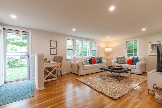 40 Highland Dr, Centerville, MA 02632 - living area with light wood-style floors and recessed lighting