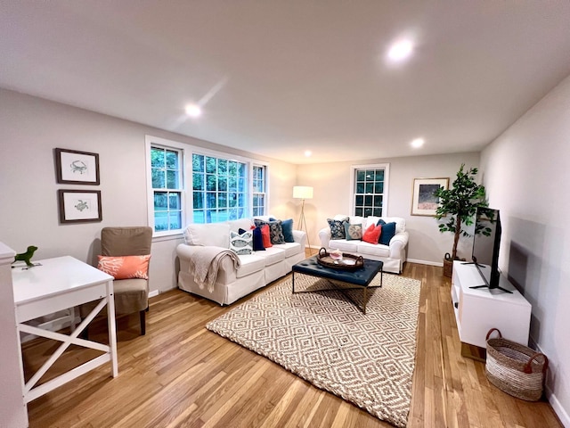 40 Highland Dr, Centerville, MA 02632 - living area with wood finished floors and recessed lighting