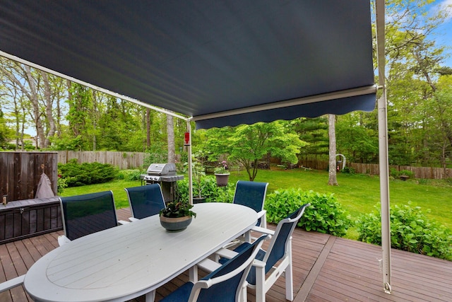 33 Rogers Rd, Brewster, MA 02631 - deck featuring area for grilling and outdoor dining area