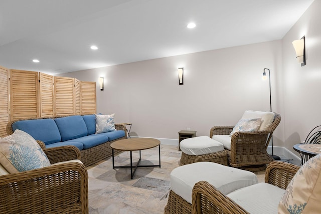 40 Leilla Rich Dr, Wellfleet, MA 02667 - living room with baseboards and recessed lighting