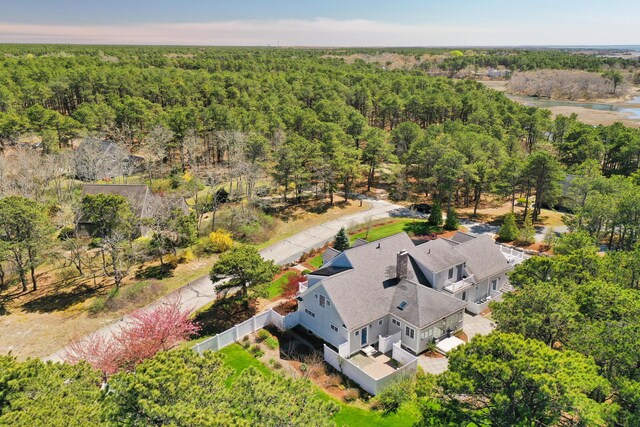 40 Leilla Rich Dr, Wellfleet, MA 02667 - drone / aerial view of a heavily wooded area