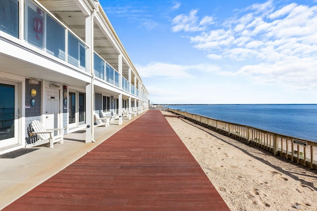 496 Shore Rd Unit 4, Truro, MA 02666 - view of home's community with a water view and a patio area