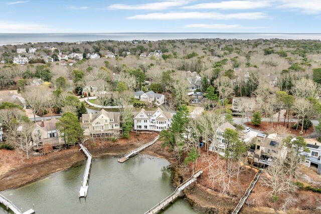 86 Summersea Rd, Mashpee, MA 02649 - birds eye view of property with a residential view and a water view