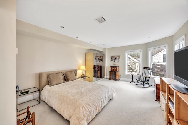 86 Summersea Rd, Mashpee, MA 02649 - bedroom with baseboards, visible vents, light carpet, and multiple windows
