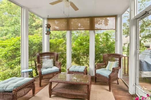 3 Mayfair Ct, Mashpee, MA 02649 - sunroom featuring a wall of windows and wood finished floors