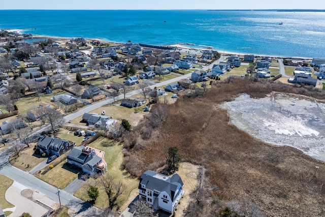 179 Beebe Acres Rd, Falmouth, MA 02540 - birds eye view of property with a residential view and a water view