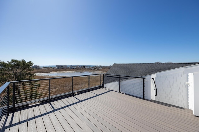 179 Beebe Acres Rd, Falmouth, MA 02540 - wooden deck with a water view