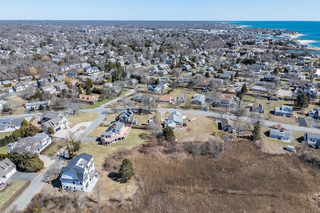 179 Beebe Acres Rd, Falmouth, MA 02540 - birds eye view of property with a residential view and a water view