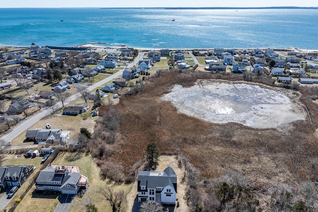 179 Beebe Acres Rd, Falmouth, MA 02540 - birds eye view of property with a residential view and a water view