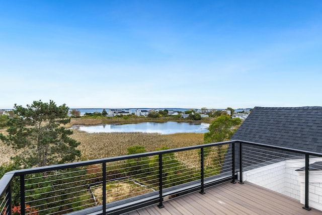 179 Beebe Acres Rd, Falmouth, MA 02540 - deck featuring a water view