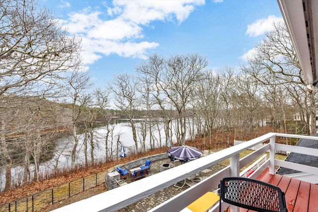11 Elizabeth Ln, West Yarmouth, MA 02673 - balcony featuring a water view
