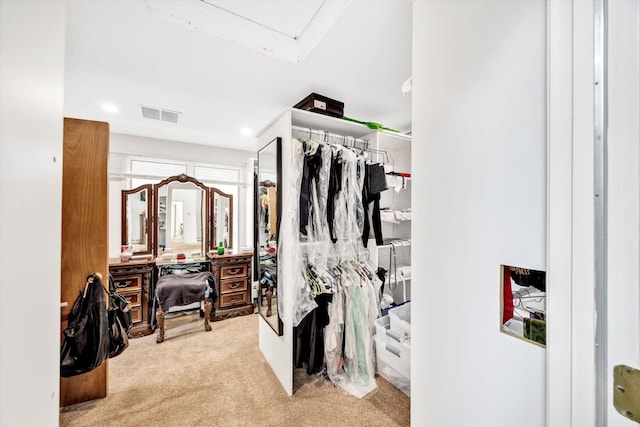 11 Elizabeth Ln, West Yarmouth, MA 02673 - walk in closet featuring carpet flooring and visible vents