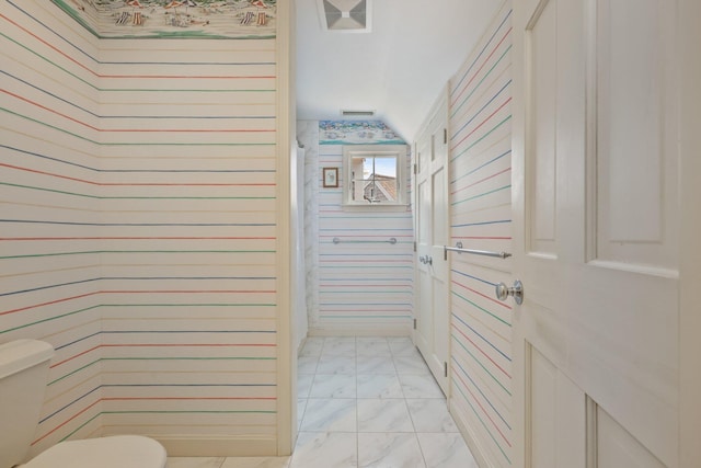 30 Deer Run, Orleans, MA 02653 - bathroom featuring visible vents, marble finish floor, and toilet