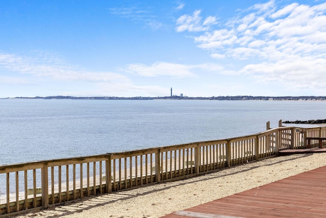 496 Shore Rd Unit 16, Truro, MA 02666 - wooden terrace featuring a water view