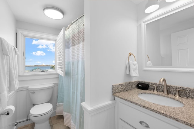 496 Shore Rd Unit 16, Truro, MA 02666 - full bathroom featuring tile patterned flooring, toilet, and vanity