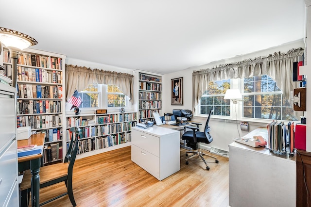 38 Rainbow Way, Harwich, MA 02645 - office area featuring light wood-style floors and baseboards