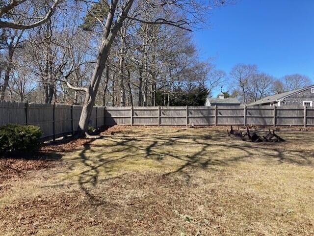 25 Buckwood Dr, South Yarmouth, MA 02664 - view of fenced backyard
