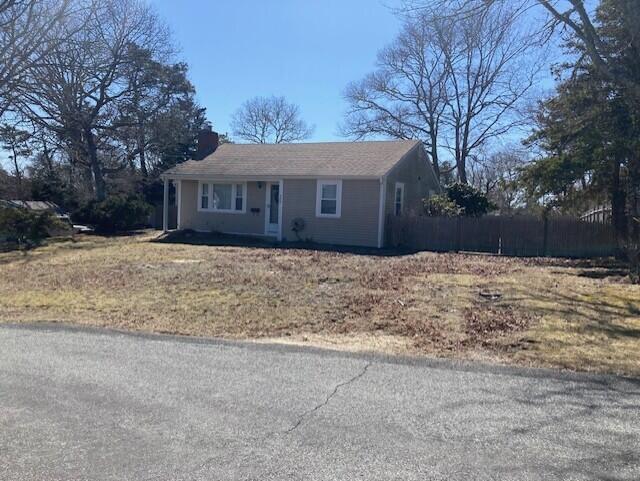 25 Buckwood Dr, South Yarmouth, MA 02664 - single story home featuring a chimney