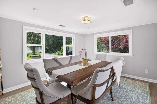 24 Tabor Rd, Forestdale, MA 02644 - dining space with wood finished floors and recessed lighting