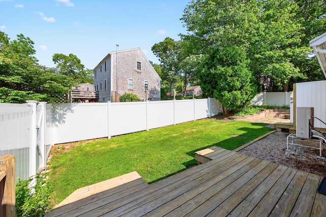 24 Tabor Rd, Forestdale, MA 02644 - wooden deck with a fenced backyard