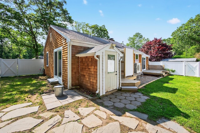 24 Tabor Rd, Forestdale, MA 02644 - view of outbuilding featuring a gate and a fenced backyard