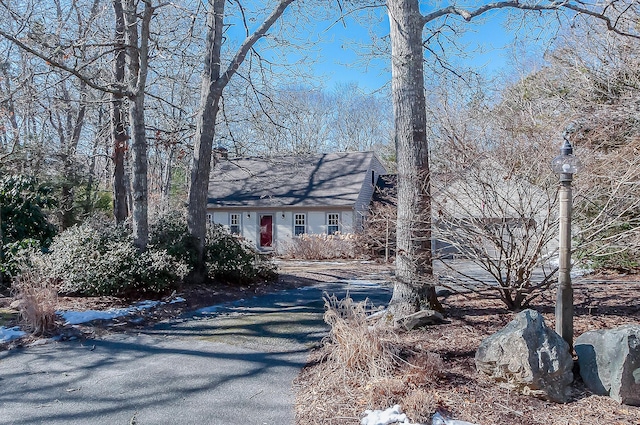 view of new england style home