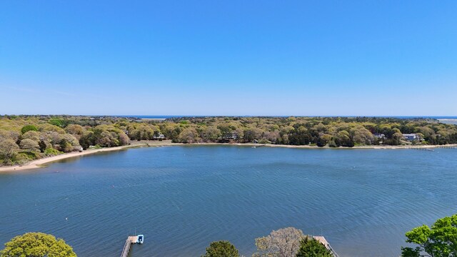 64 Pershing Ln, Orleans, MA 02653 - water view featuring a forest