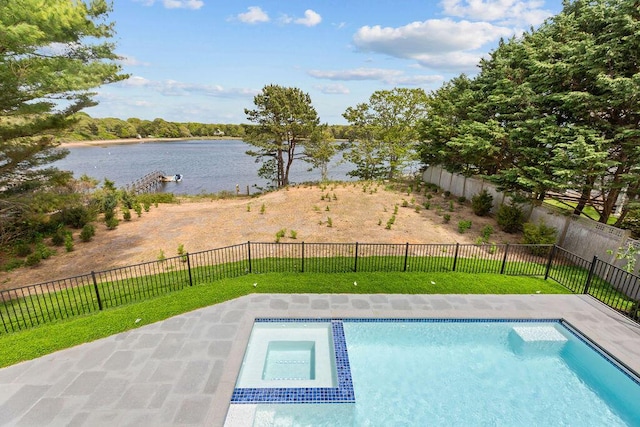 64 Pershing Ln, Orleans, MA 02653 - view of swimming pool with a water view
