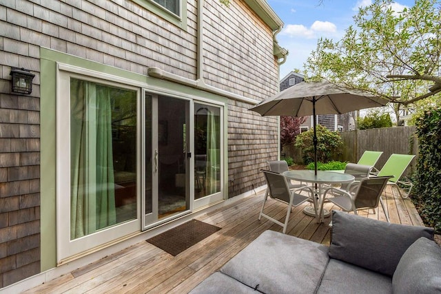 48 Pleasant St Unit U3, Provincetown, MA 02657 - deck with outdoor dining space