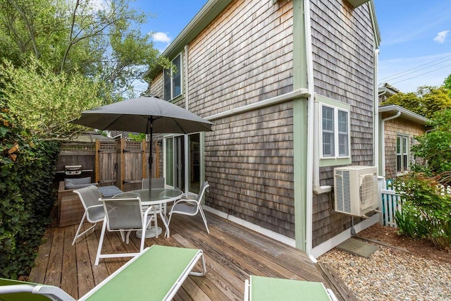 48 Pleasant St Unit U3, Provincetown, MA 02657 - wooden deck featuring outdoor dining area
