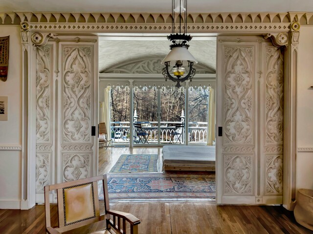 interior space featuring hardwood / wood-style floors