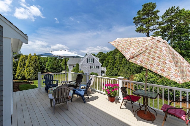 101 Pheasant Hill Cir, Cotuit, MA 02635 - view of wooden deck