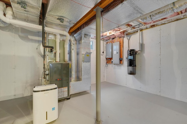 101 Pheasant Hill Cir, Cotuit, MA 02635 - unfinished basement featuring electric panel and heating unit