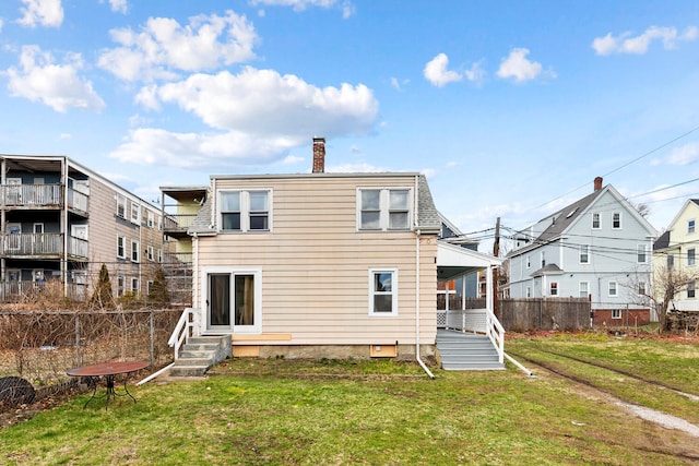 104R Homes Ave, Boston, MA 02123 - back of property featuring a chimney
