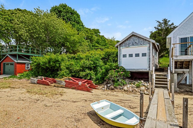 250 Scraggy Neck Rd, Cataumet, MA 02534 - view of yard with an outbuilding